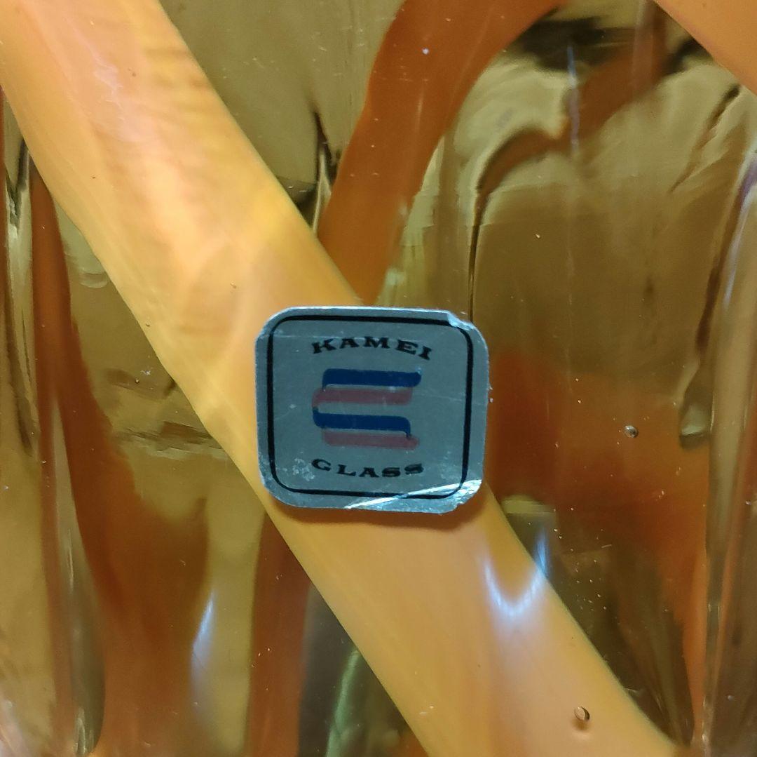 KAMEI GLASS フラワーベース 花瓶 南部硝子 1970年代 昭和レトロ