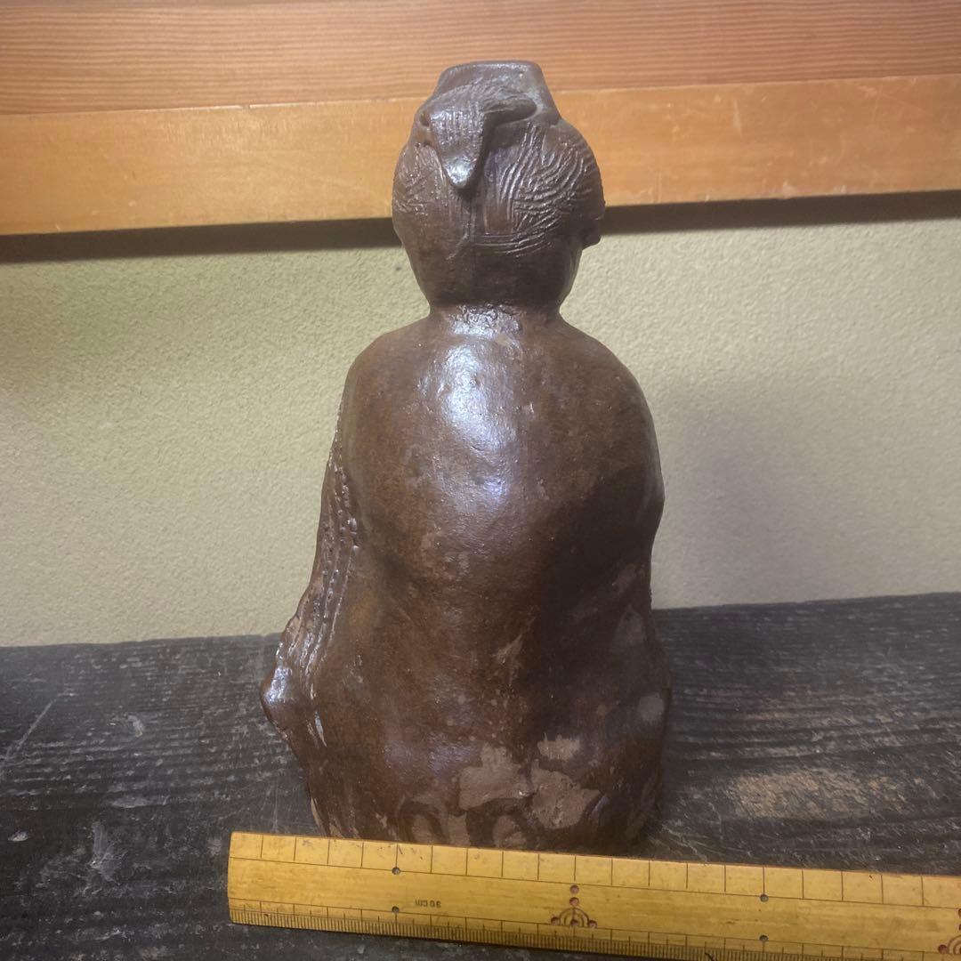 陶器製　マリヤ観音置物