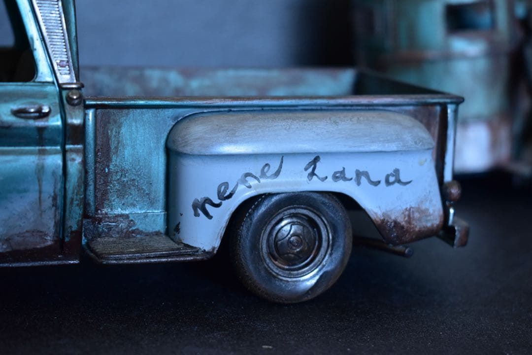 ]1/18 サンスター シボレー C10 トラック トレーラー 曲げ加工 サビ