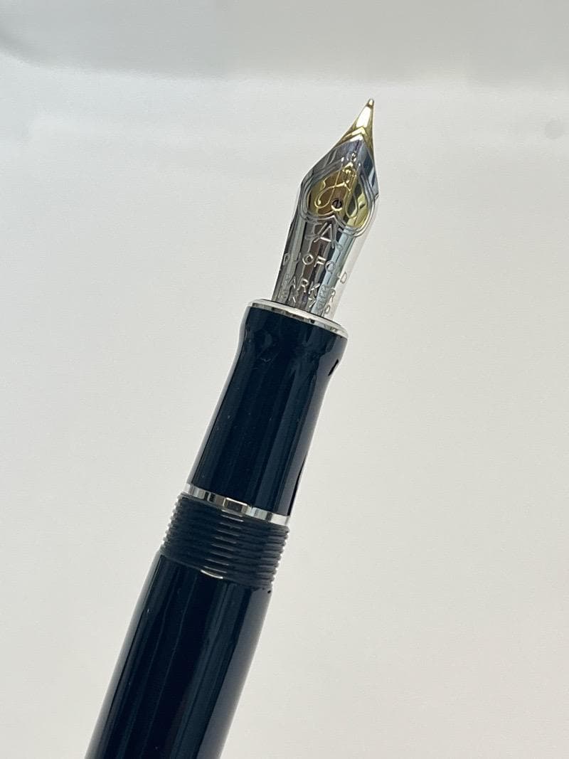 パーカー デュオフォールド クラシック ブラックCT センテニアル 万年筆 F