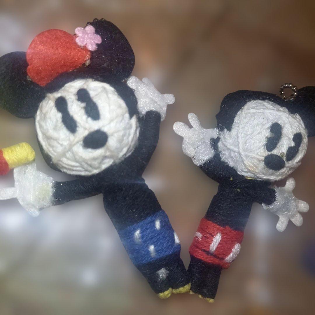 レア★Disney キャラクター★ブードゥ人形★マスコットキーホルダー★4点