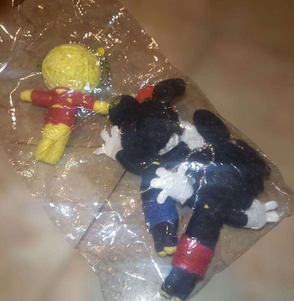 レア★Disney キャラクター★ブードゥ人形★マスコットキーホルダー★4点