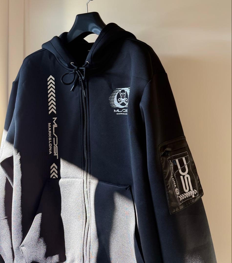 美品 ★ MARK&LONA DST スウェット パーカー マーク&ロナ 黒