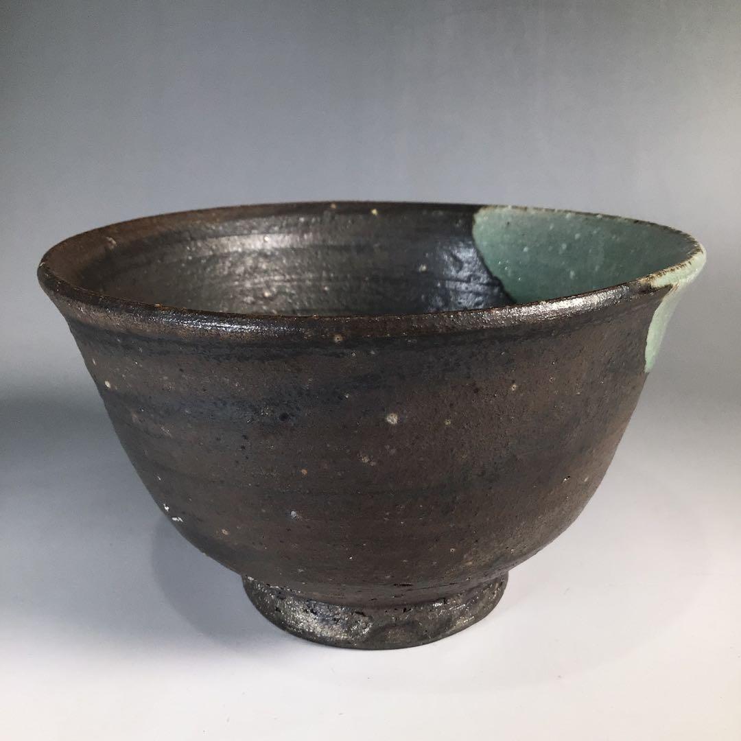 Ｎ７３９　茶碗　『中村正彦造』『大徳寺　高橋悦道　箱書』『伊羅保茶碗』　茶道具