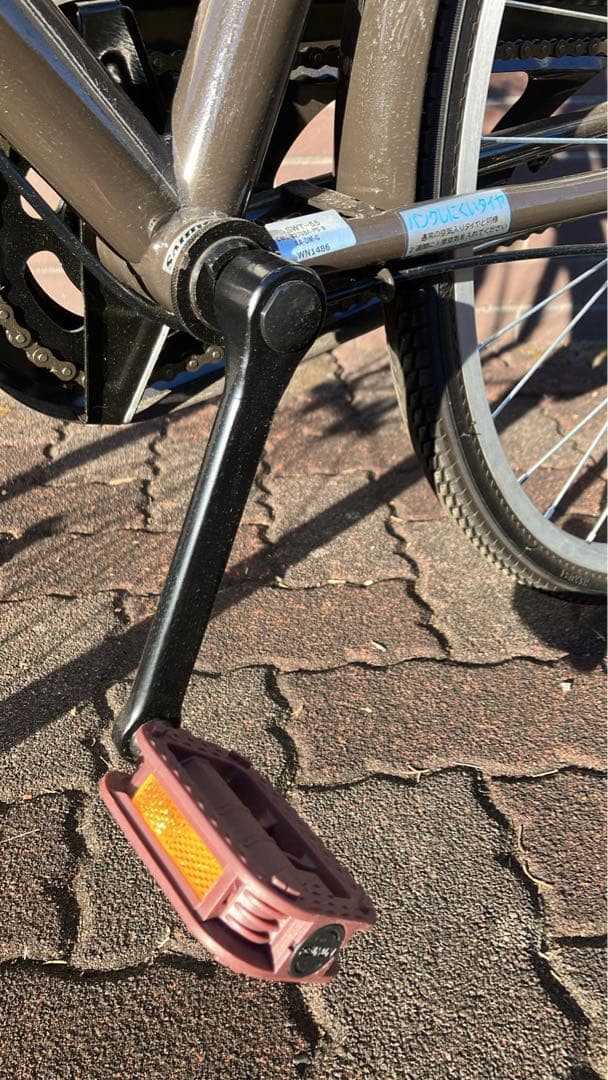 -値下げ-【極美品】26インチ シティサイクル ブラウン バスケット付き