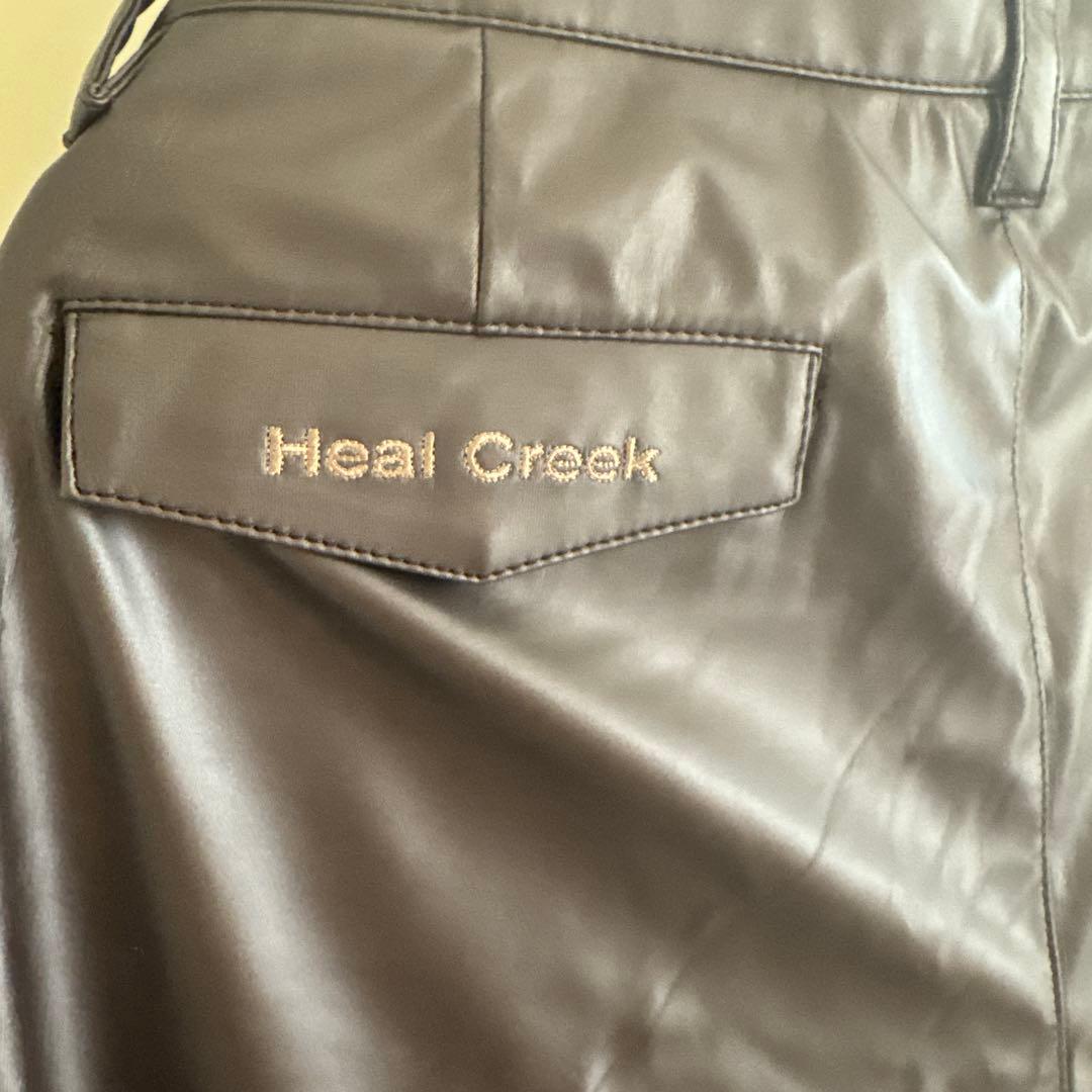 Heal Creek フェイクレザーパンツ88