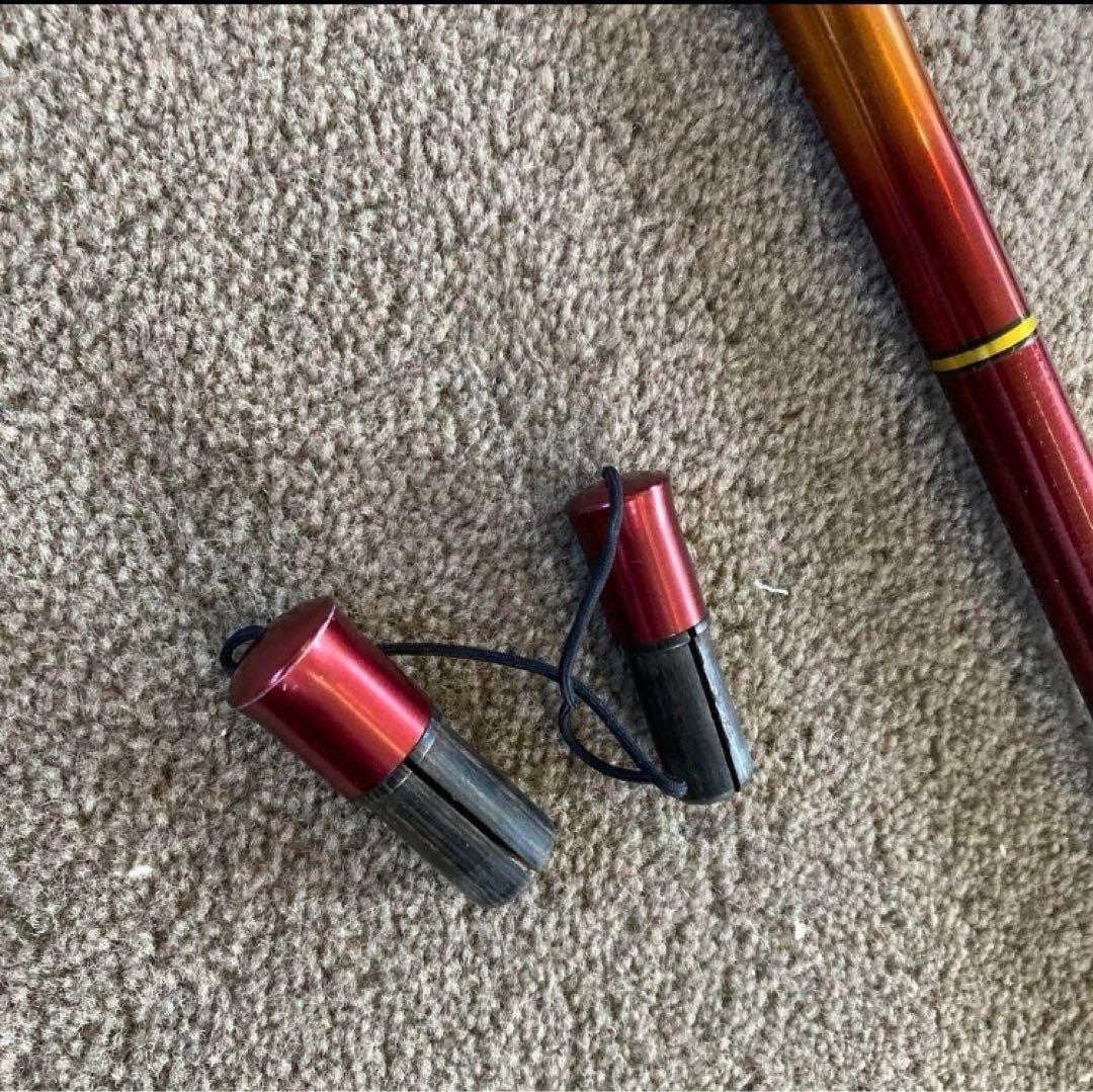 4*上様 赤 Daiwa ヘラ竿 飛燕峰 烈火 21 袋付き 6本継ぎ カーボン