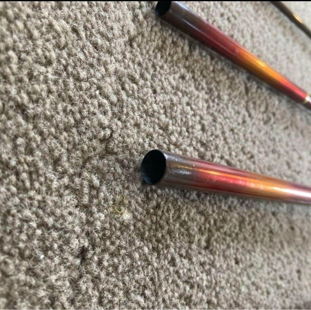 4*上様 赤 Daiwa ヘラ竿 飛燕峰 烈火 21 袋付き 6本継ぎ カーボン