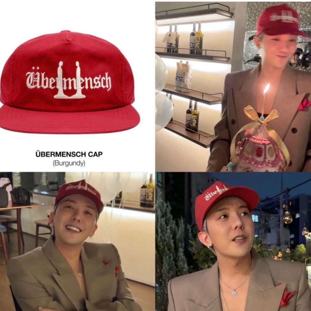 ジヨン着用 FC限定 G-DRAGON UBERMENSCH CAP キャップ