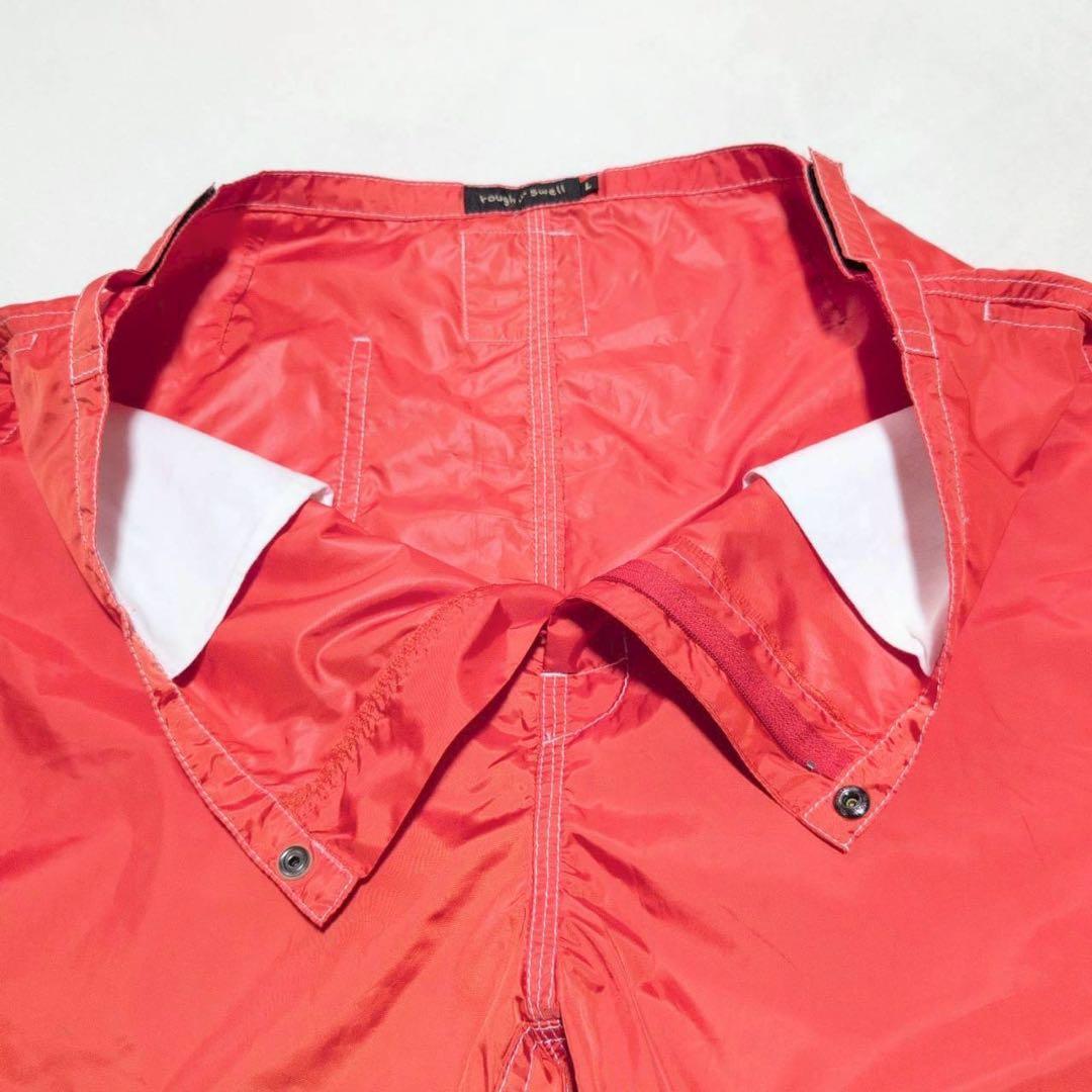 【rough & swell】ナイロン ゴルフパンツ ウエスト調整 オレンジ L