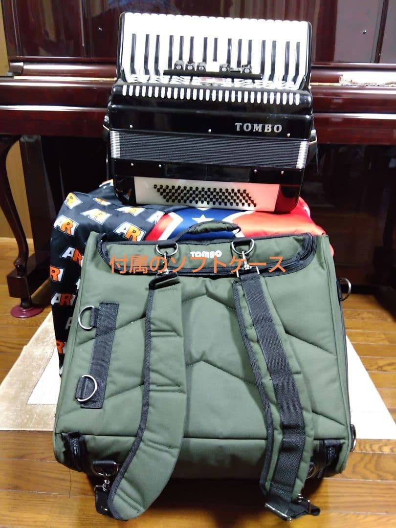 【即演奏可】TOMBO T80B アコーディオン 整備簡易調律済