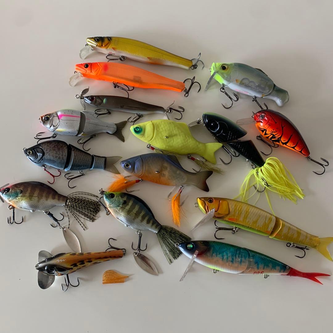 釣*楽様 漢！！バス釣りボックスセット　ルアーセット　ワームセット　検　バス釣り