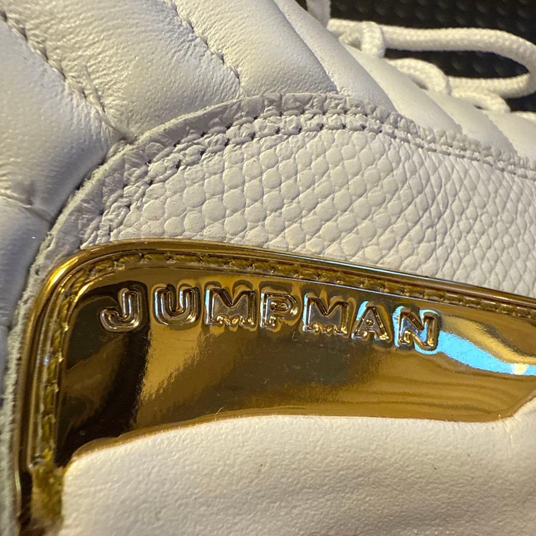 Air Jordan 12 ゴルフシューズ ホワイト/ゴールド　ケース付き