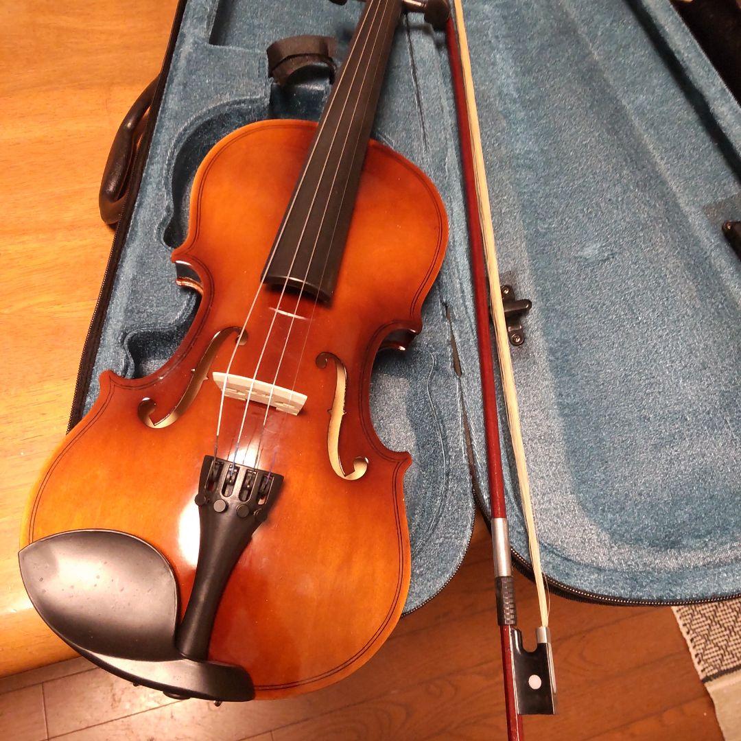 新品！格安！フルサイズバイオリン( 4/4) 本体 茶色 ハードケース付き