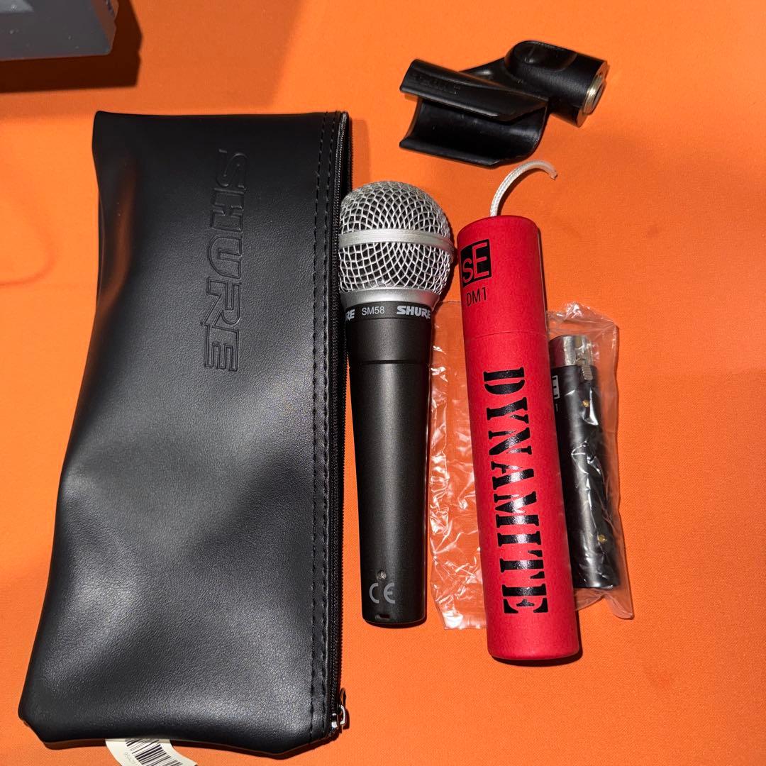 SHURE sm58 ＆ DM1 DYNAMITE black