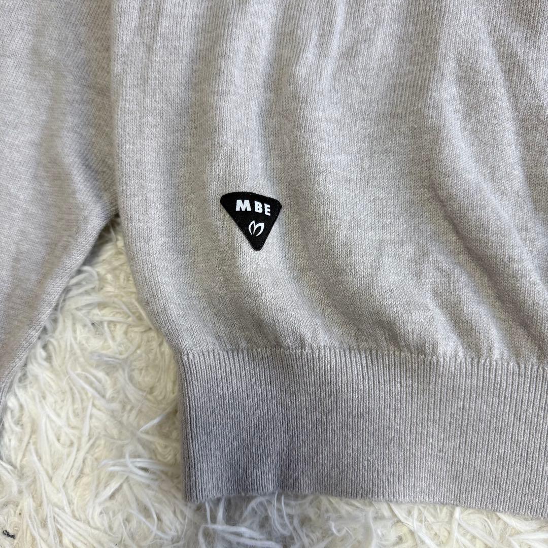 【マスターバニー】美品 ニットセーター グレー カシミヤ混 5サイズ メンズ