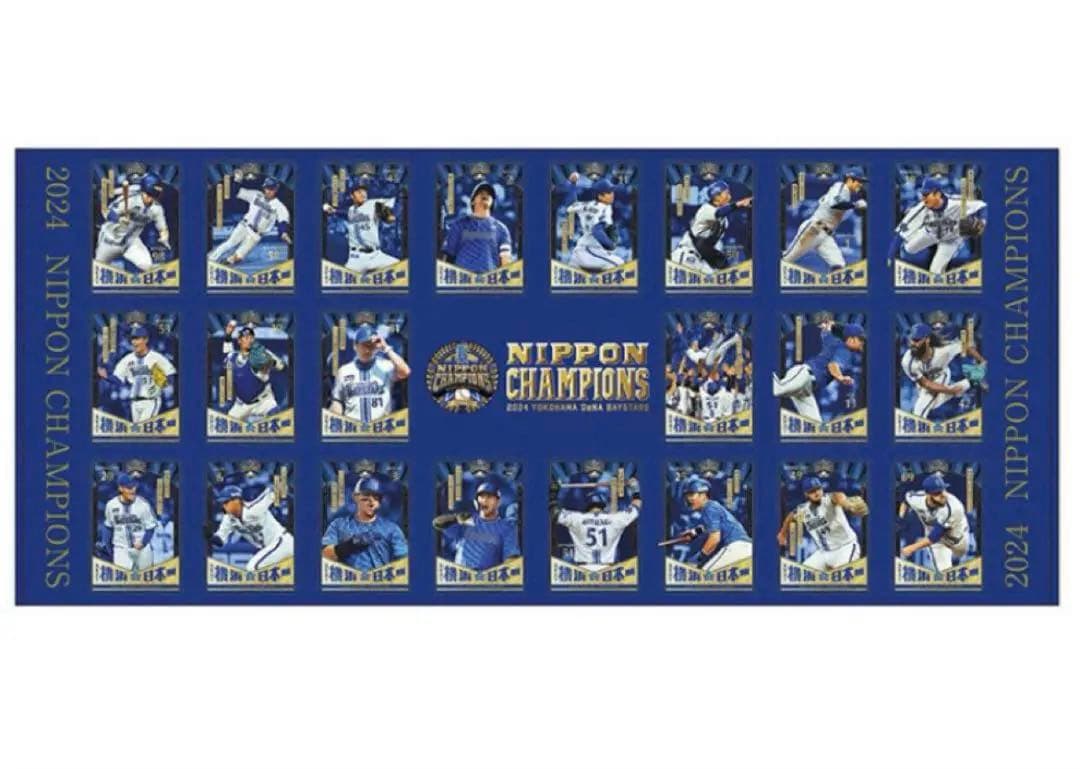 【横浜DeNAベイスターズ】横浜日本一　ビゲストタオル　選手ビジュアル　胴上げ