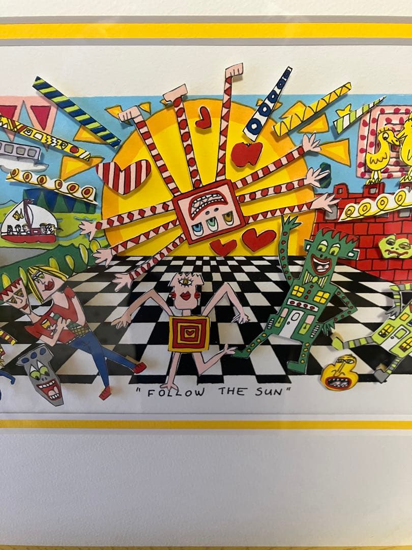 James Rizzi シルクスクリーン FOLLOW THE SUN