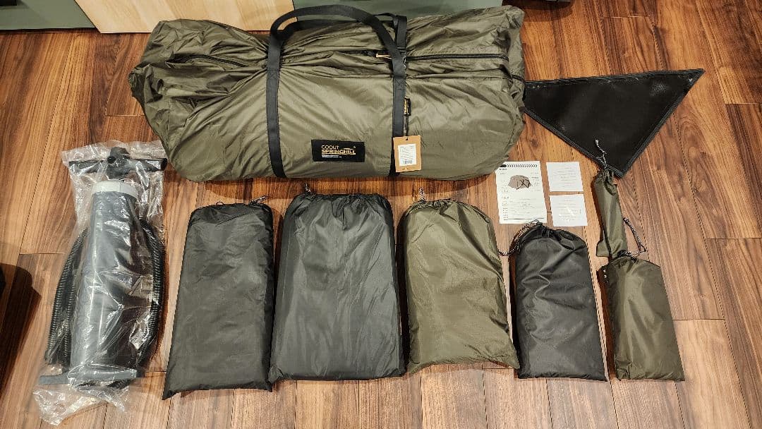 【新品・未使用】Springhill エアドームテント（カーキ色）