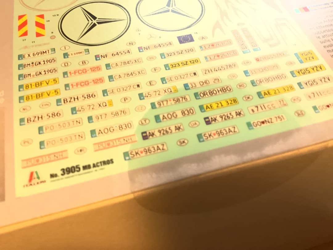 イタレリ　メルセデスベンツ　アクトロス　MP4　ギガスペース　1/24