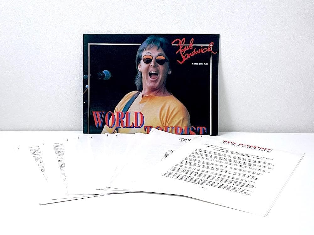 非売品 稀少 ポール・マッカートニー NEW WORLD TOUR プレスキット