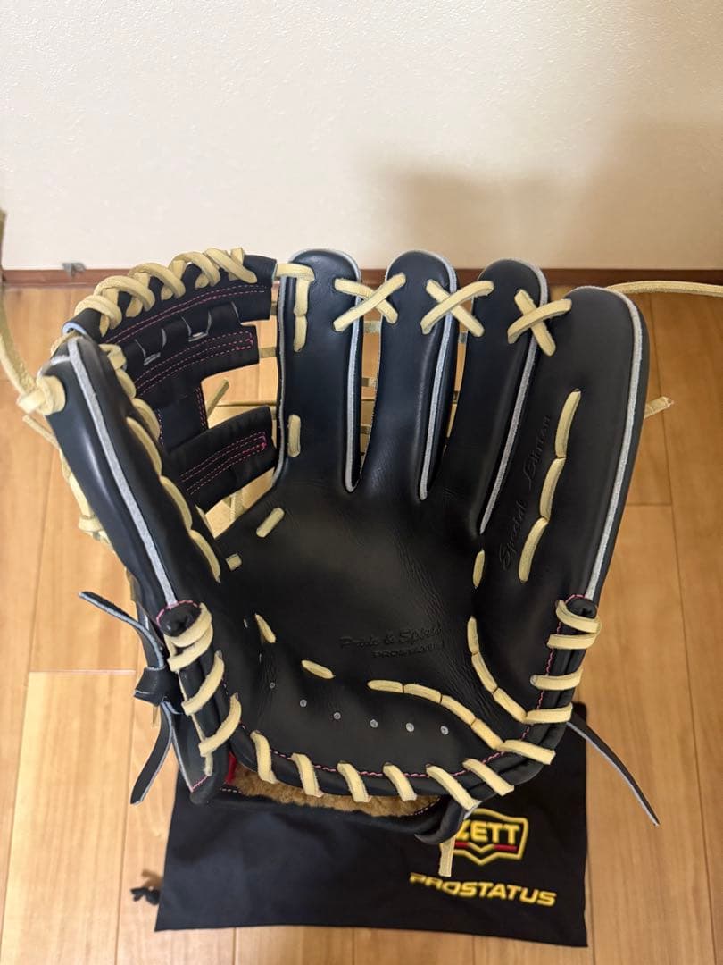 【限定色】ZETT PROSTATUS BPROG565S硬式内野手用 型付け済