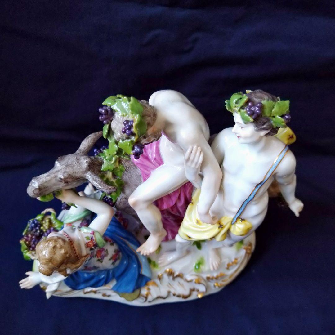 ✤1924年以前マイセン（Meissen）『ロバに乗るシレナス』