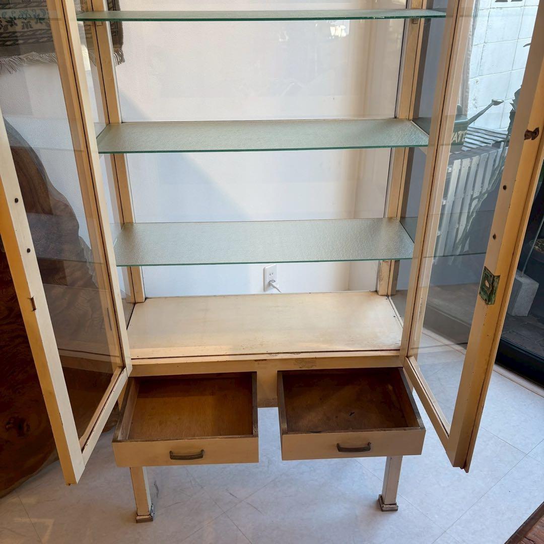 ケビント　ドクターキャビネット　メディカルキャビネット　薬棚　アンティーク