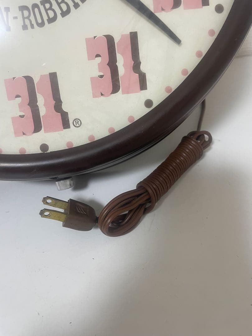 バスキン・ロビンス サーティワンアイスクリーム 31壁掛け時計 ヴィンテージ