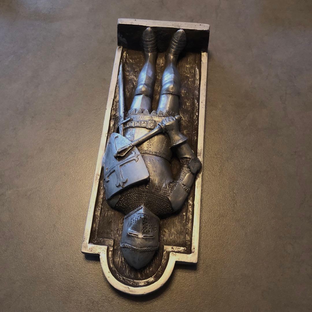 イギリスハンドメイドMarcus Designナイト騎士プラーク壁掛けビンテージ