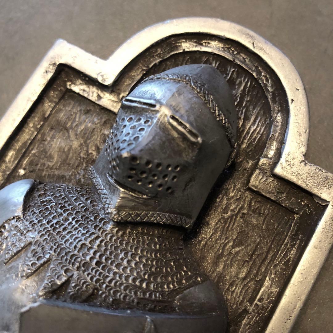イギリスハンドメイドMarcus Designナイト騎士プラーク壁掛けビンテージ