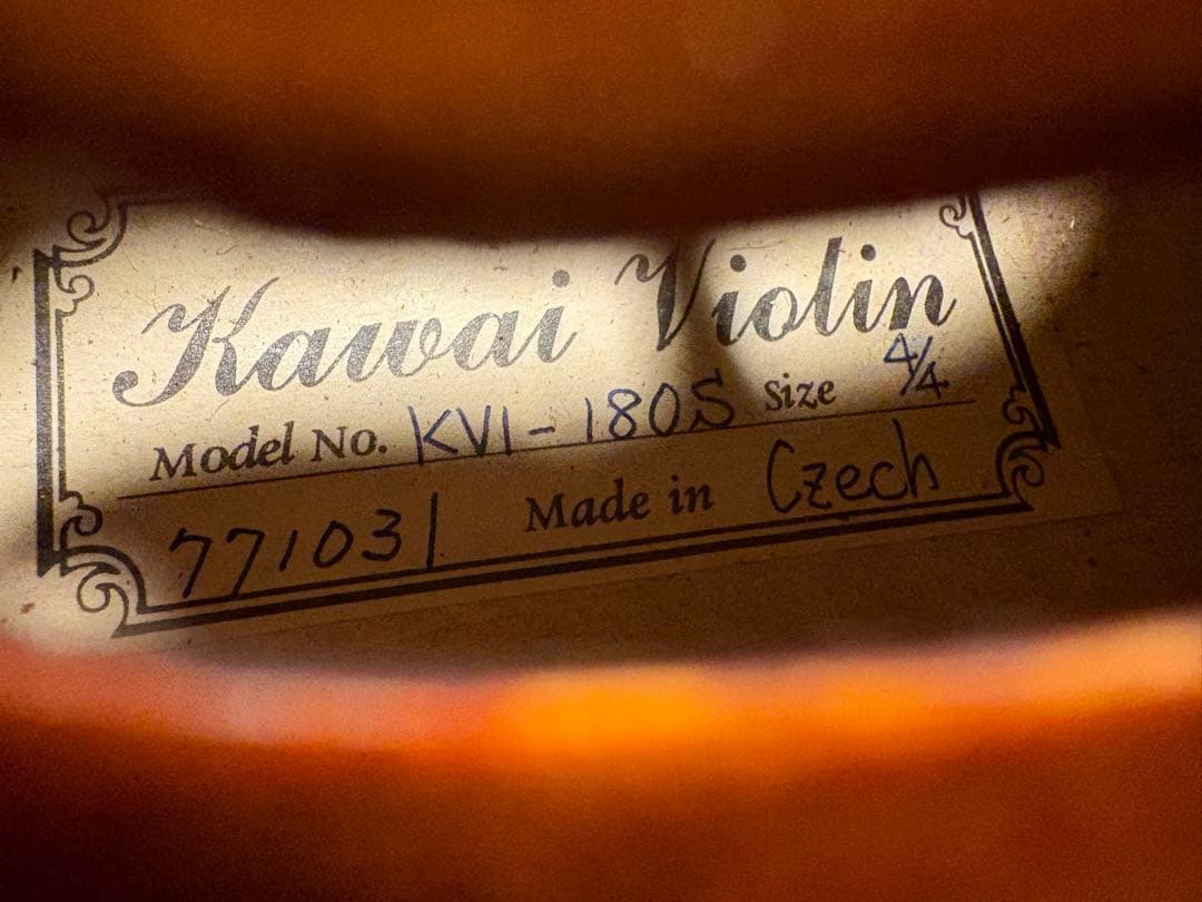 美品　KAWAI カワイ　バイオリン 4/4 KVl-180S チェコ製