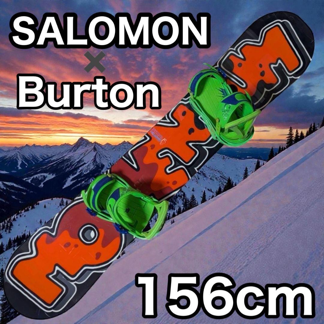 サロモン BURTON カスタムスノーボード バートン ビンディング セット