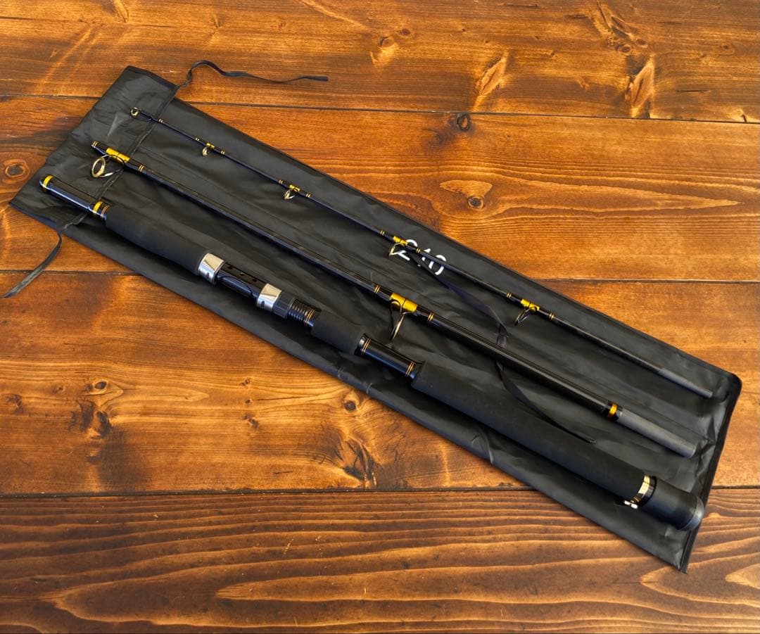 新品未使用　ジギングロッド　船釣り　3P パックロッド　スロージギング　ブラック