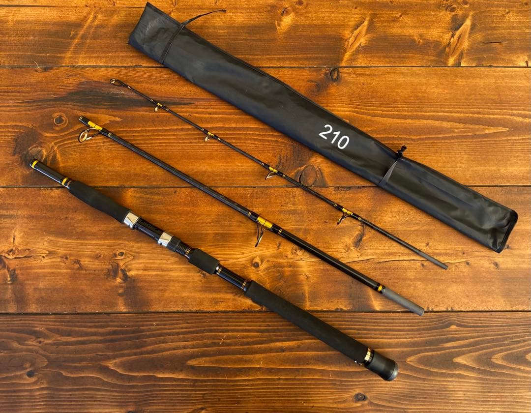 新品未使用　ジギングロッド　船釣り　3P パックロッド　スロージギング　ブラック