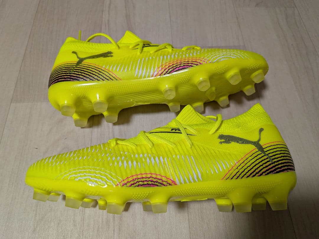 PUMA サッカーシューズ イエロー ハイカット 25cm 未使用