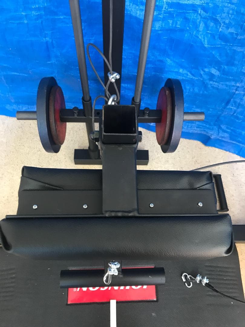 パワーテック社ハーフラック(WB-HR16)専用　ラットロー 奥柱・プレート式