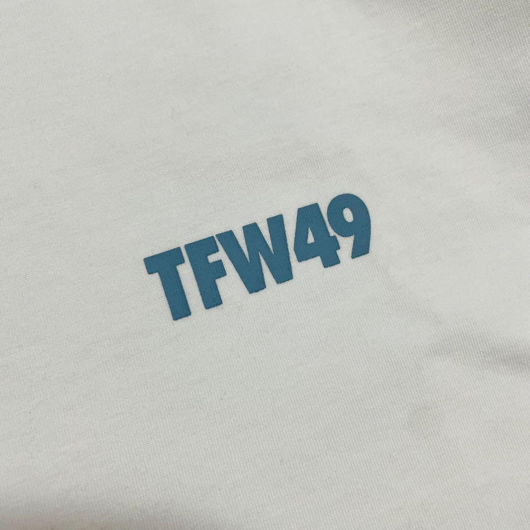 TFW49 モックネック　Tシャツ L ホワイト　ゴルフ