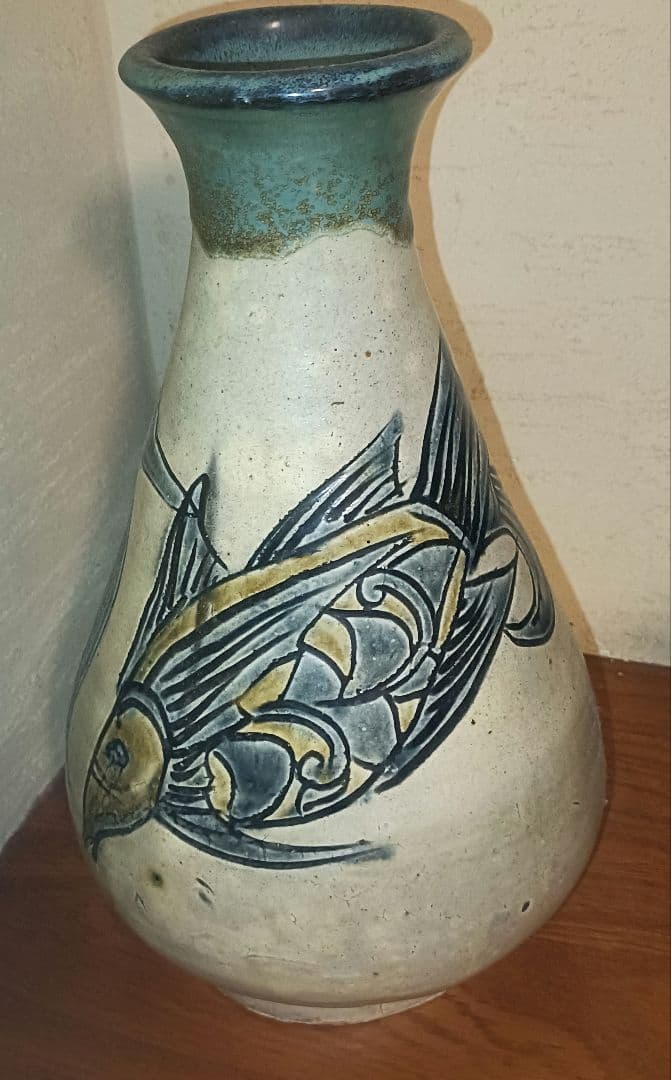 高さ 31cm 人間国宝 金城次郎 壺 花瓶にも♪ 昭和59年購入 日本民藝協会