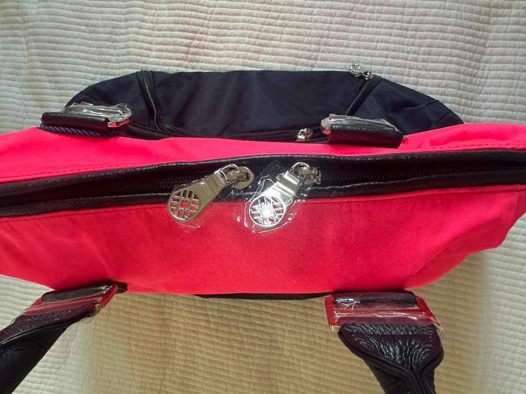 ムータマリン　muta MARINE ピンク ネイビー ハンドバッグ