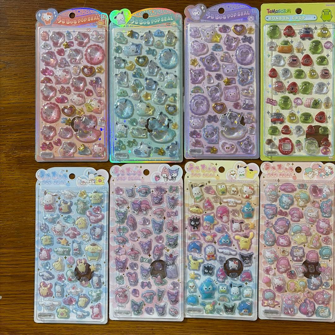 サンリオミニ　ボンボンドロップシール　うるちゅる　まとめ売り