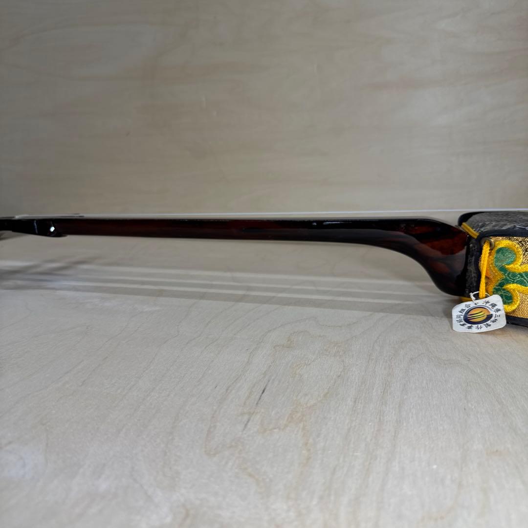 真壁型三線　仲嶺盛文作　本皮一枚張り ハードケース付き　こうさん専用