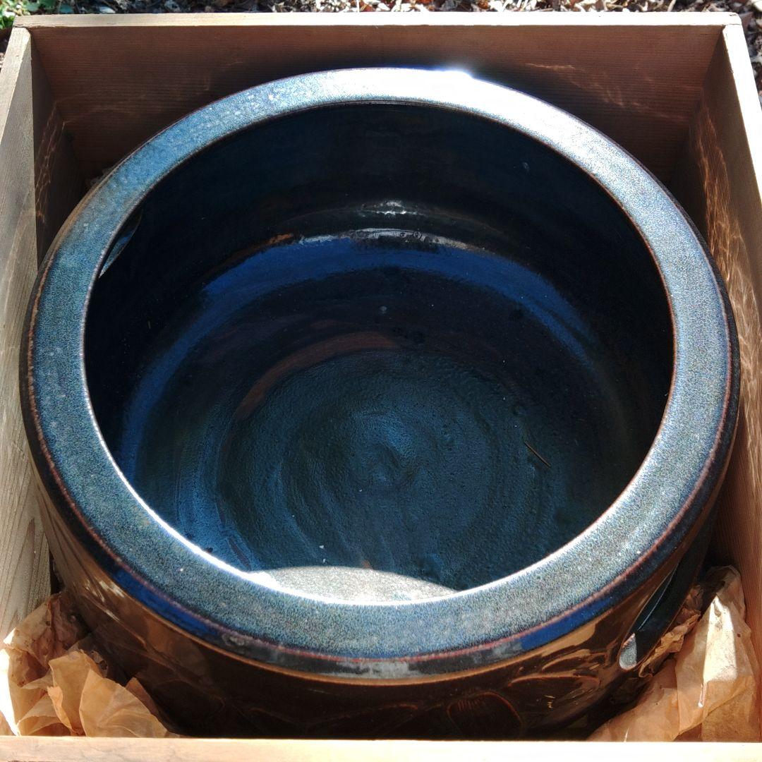 萬古焼　風炉　茶道　天目釉