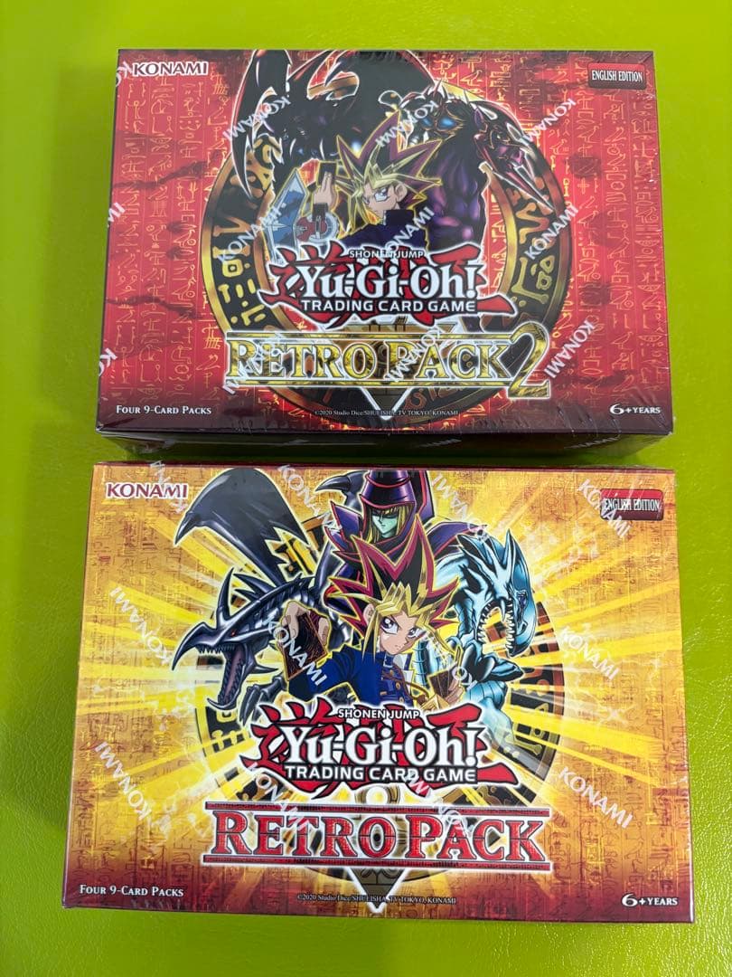 【早いもの勝ち】遊戯王RETRO PACK 1 & 2英語版 未開封BOX 2個