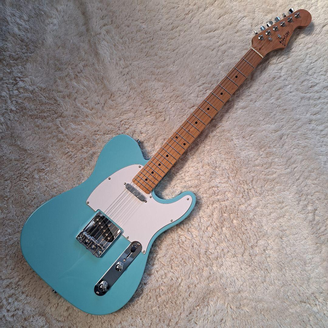 テレキャスターエレキギター　ローステッドメイプルネック ステンレス製フレット