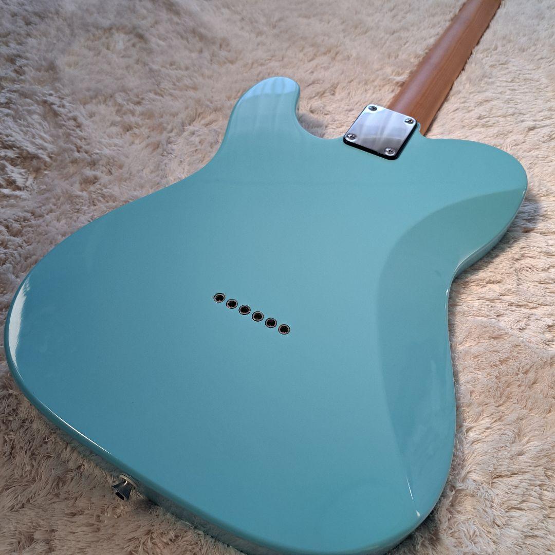 テレキャスターエレキギター　ローステッドメイプルネック ステンレス製フレット