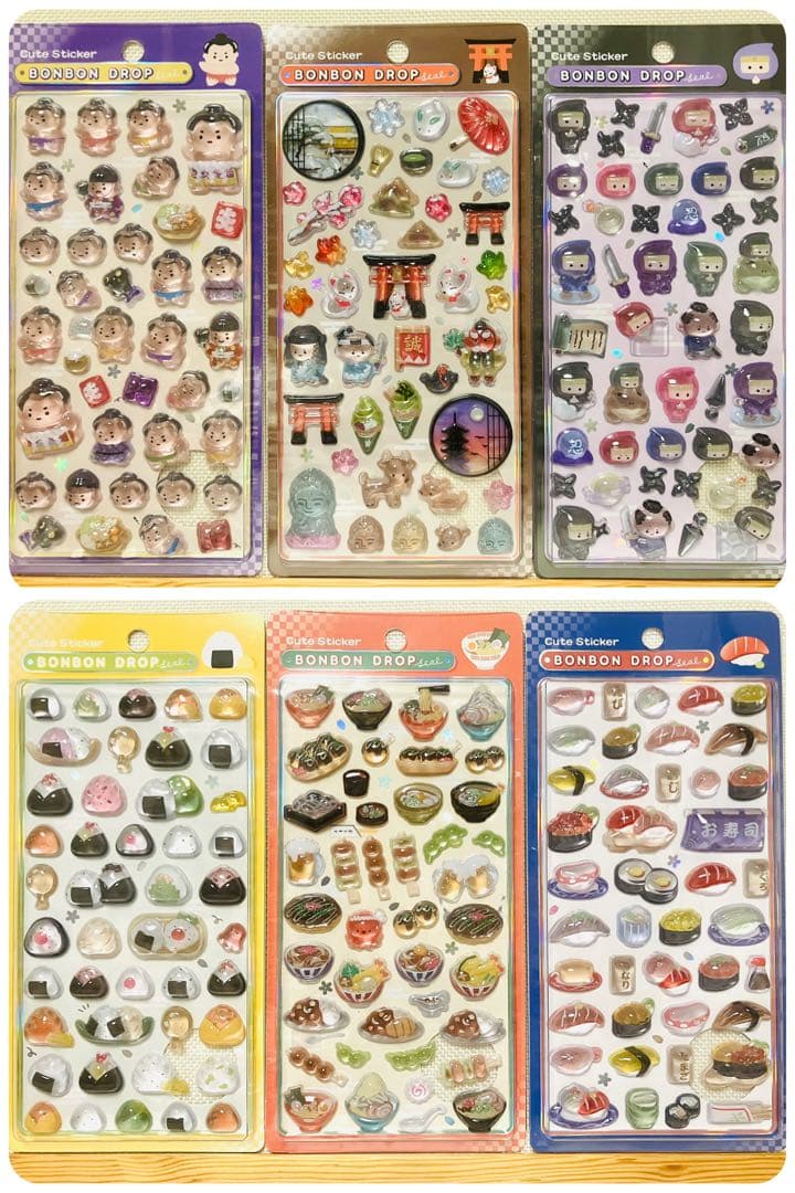 正規品　新品未開封　ボンボンドロップシール　和柄　6点セット