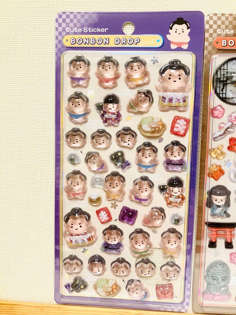 正規品　新品未開封　ボンボンドロップシール　和柄　6点セット