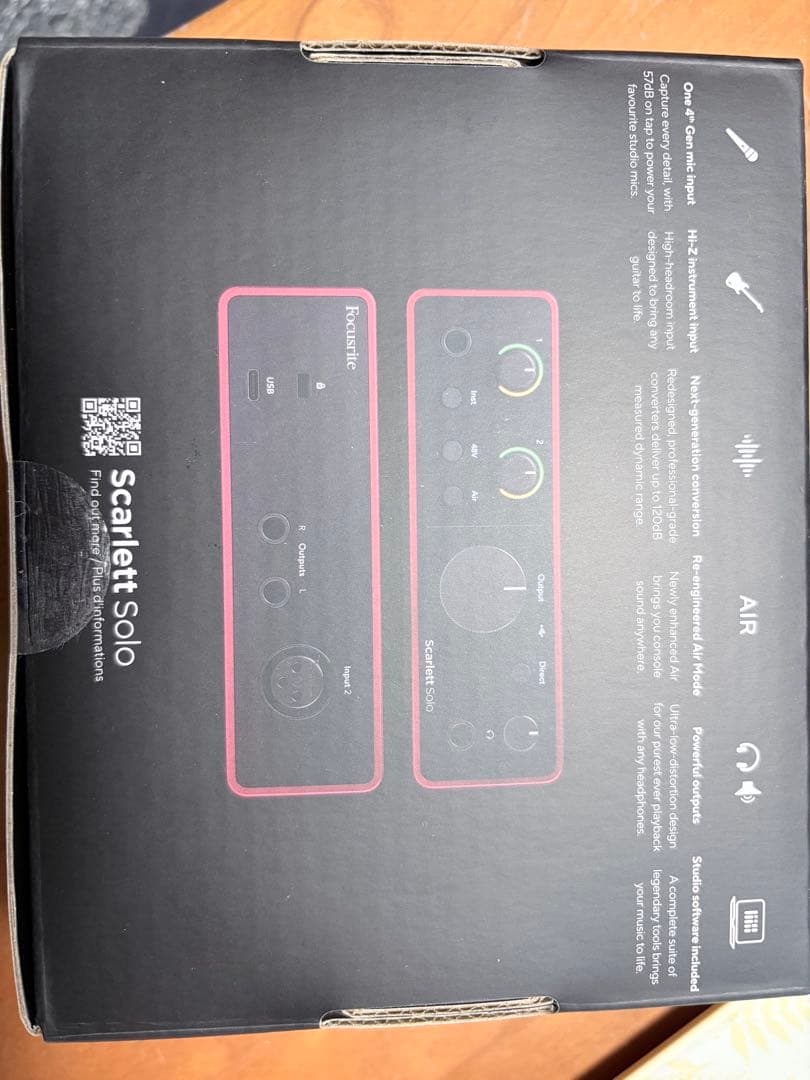 Focusrite Scarlett Solo オーディオインターフェイス