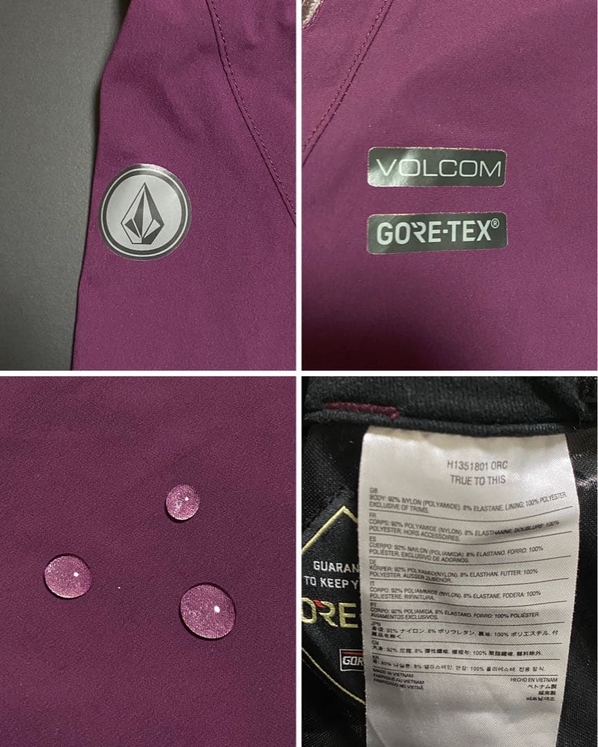 a*e様 美品 VOLCOM GORE-TEX スノーボード 上下セット レディ